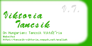 viktoria tancsik business card